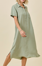 Load image into Gallery viewer, Olive Chambray Dress
