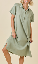 Load image into Gallery viewer, Olive Chambray Dress
