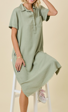 Load image into Gallery viewer, Olive Chambray Dress

