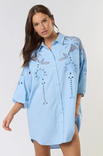 Load image into Gallery viewer, Eyelet Shirt Dress
