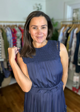 Load image into Gallery viewer, Crocheted Yoke Silk Maxi Dress
