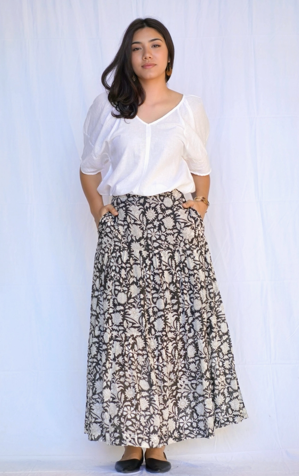 Hand Block Printed Skirt