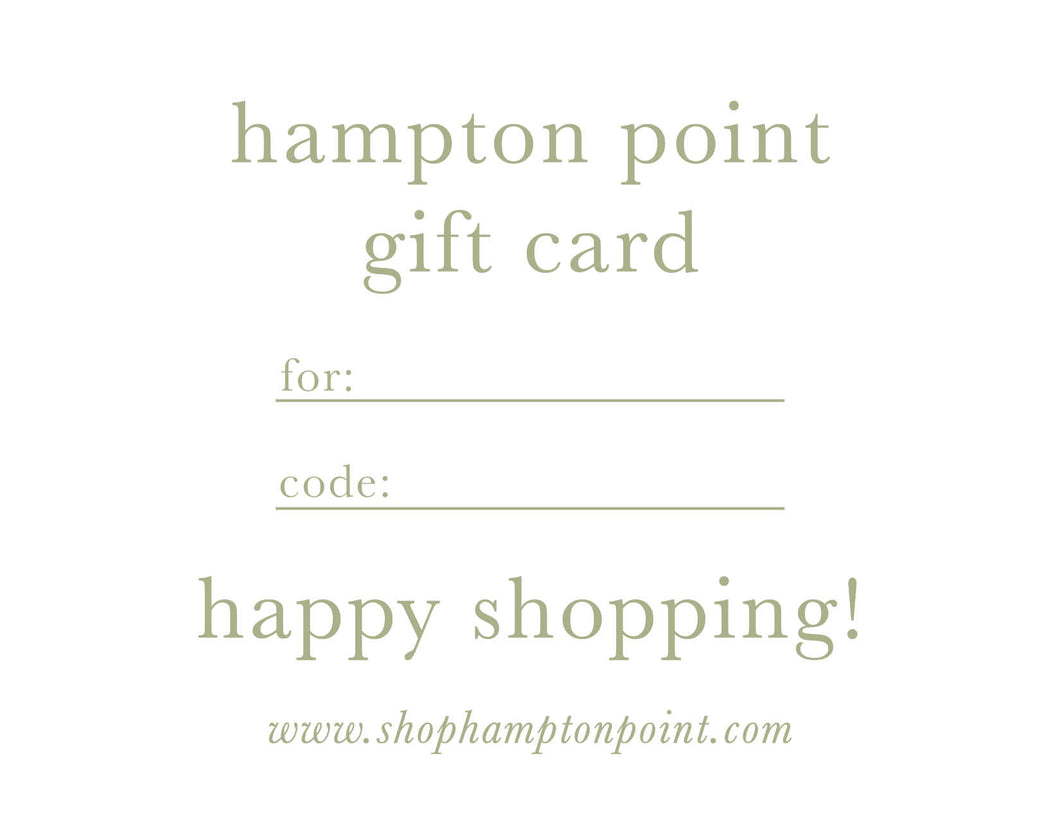 Hampton Point Gift Card